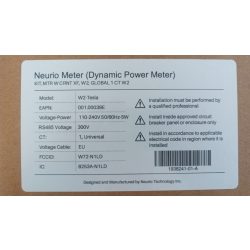   Neurio Meter Dinamikus telj. szabályozó egyfázisú rendszerhez