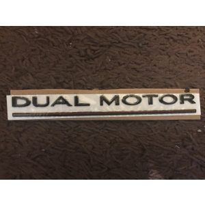 Tesla DUAL MOTOR felirat fekete