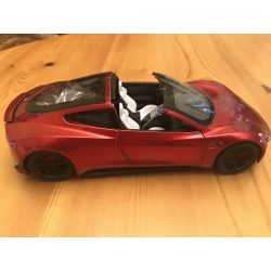 Tesla modelautó  Roadster 1:24 bordó