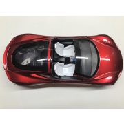 Tesla modelautó  Roadster 1:24 bordó