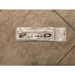 Tesla felirat P100D króm